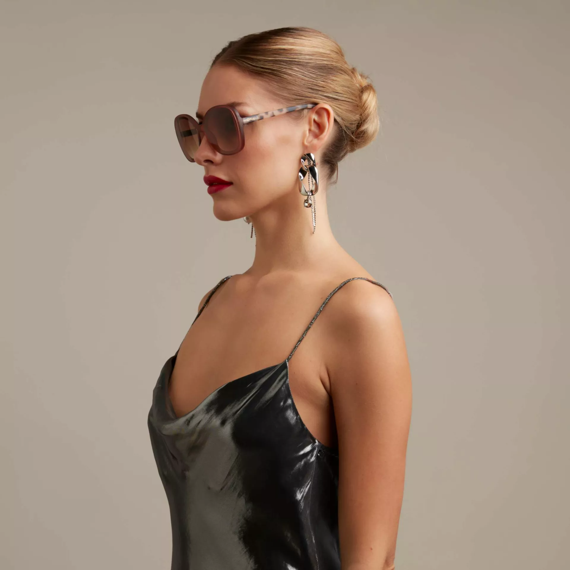 Okkia γυαλιά ηλίου Anna - Pink Havana