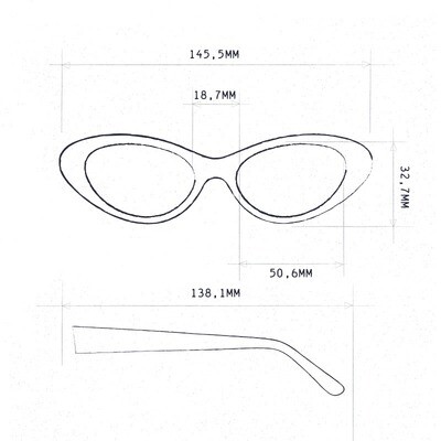 Okkia γυαλιά ηλίου Lina- Havana Blue