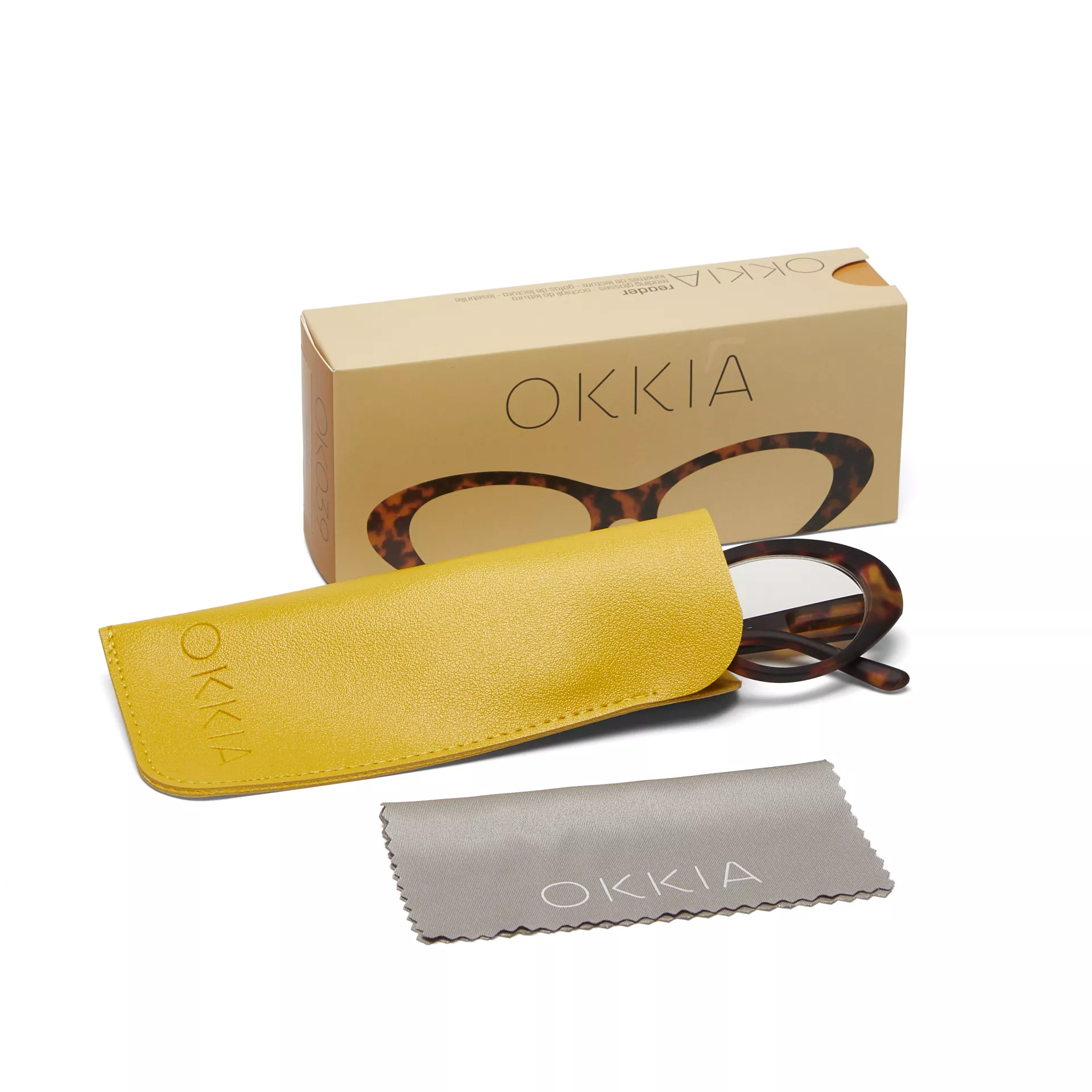 Γυαλιά διαβάσματος πρεσβυωπίας okkia Lina Small Cat Eye -  Classic Havana