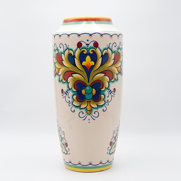 ΒΑΖΟ ΚΕΡΑΜΙΚΟ ΜΠΕΖ-ΧΡΩΜΑΤΙΣΤΟ 18.5×18.5x40cm