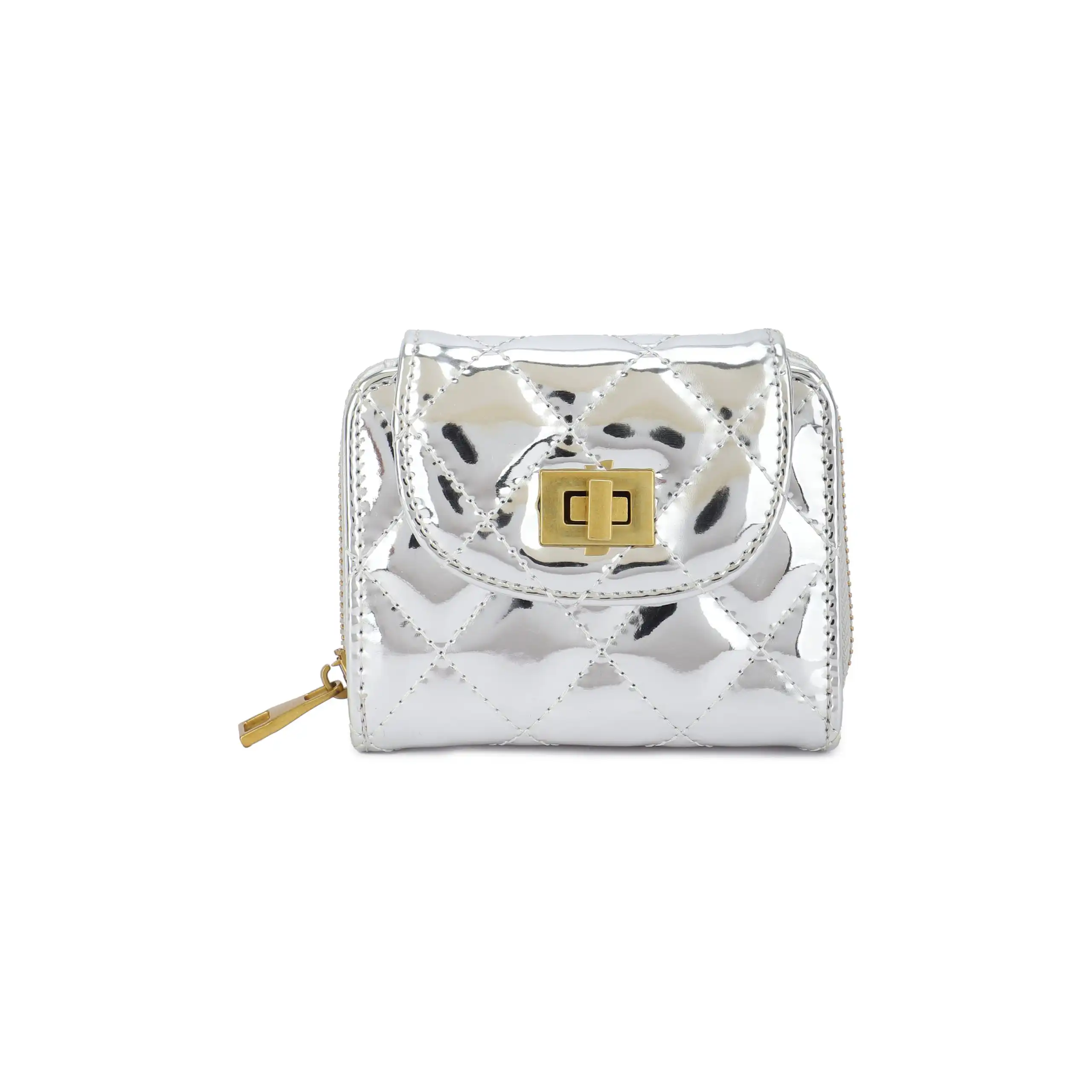 Γυναικείο Πορτοφόλι Χιαστί Phil F PH4371 Ασημί Γυναικείο Πορτοφόλι Χιαστί Phil F PH4371 Ασημί