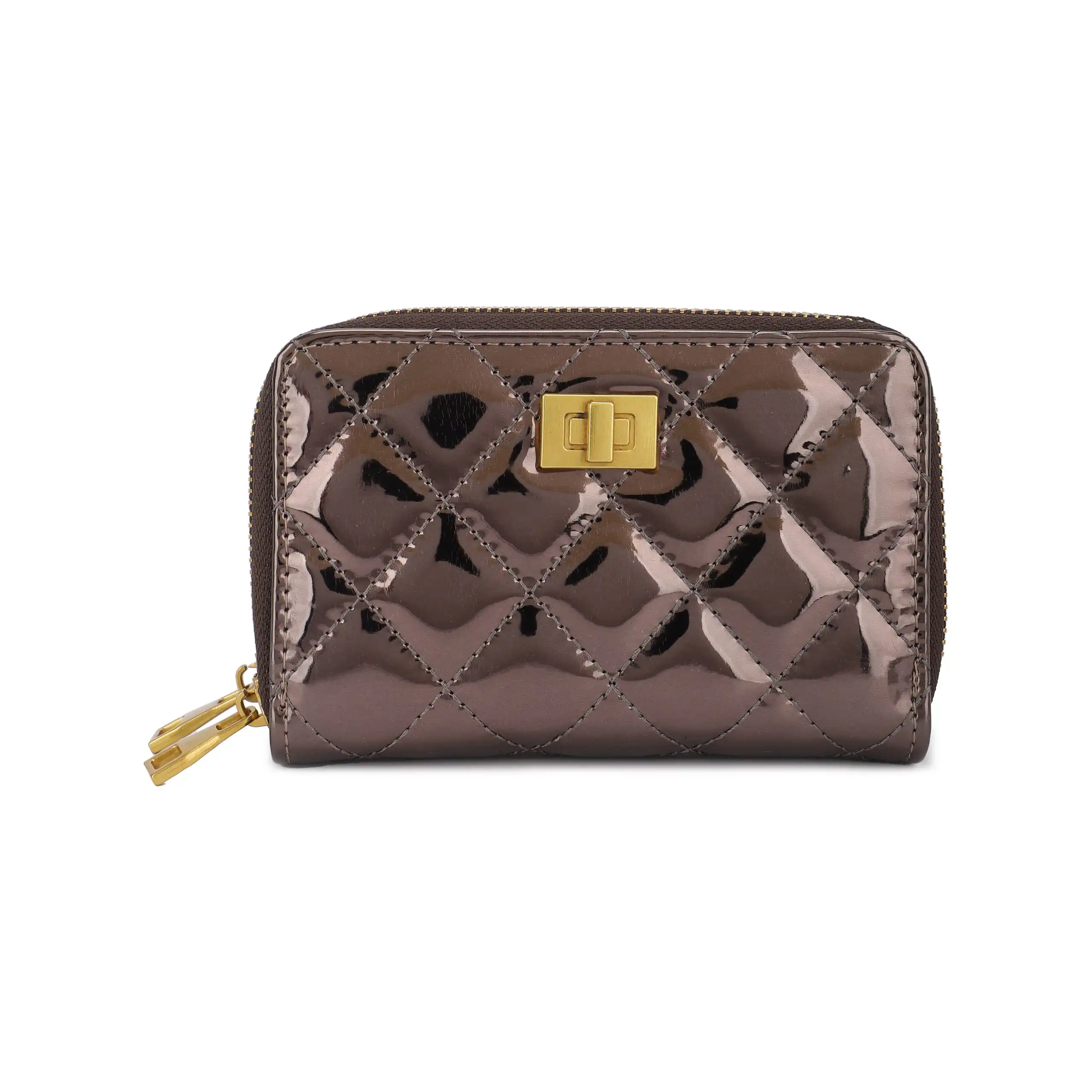 Γυναικείο Πορτοφόλι Χιαστί Phil F PH4372 Μπρονζέ Γυναικείο Πορτοφόλι Χιαστί Phil F PH4372 Μπρονζέ