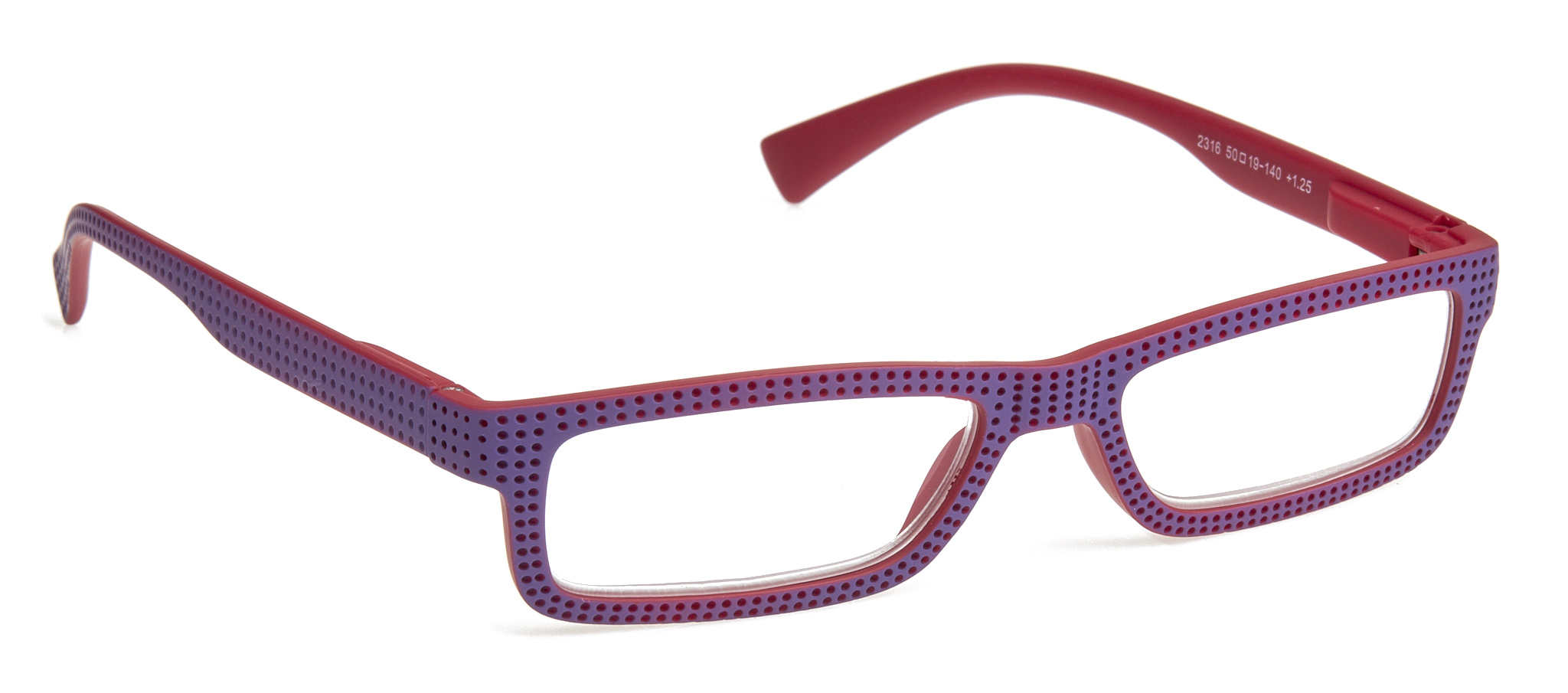 Γυαλιά πρεσβυωπίας Άθραυστα Με ευέλικτες ελαστικές αρθρώσεις που ανοίγουν τους βραχίονες μέχρι 180 μοίρες 2316 μωβ