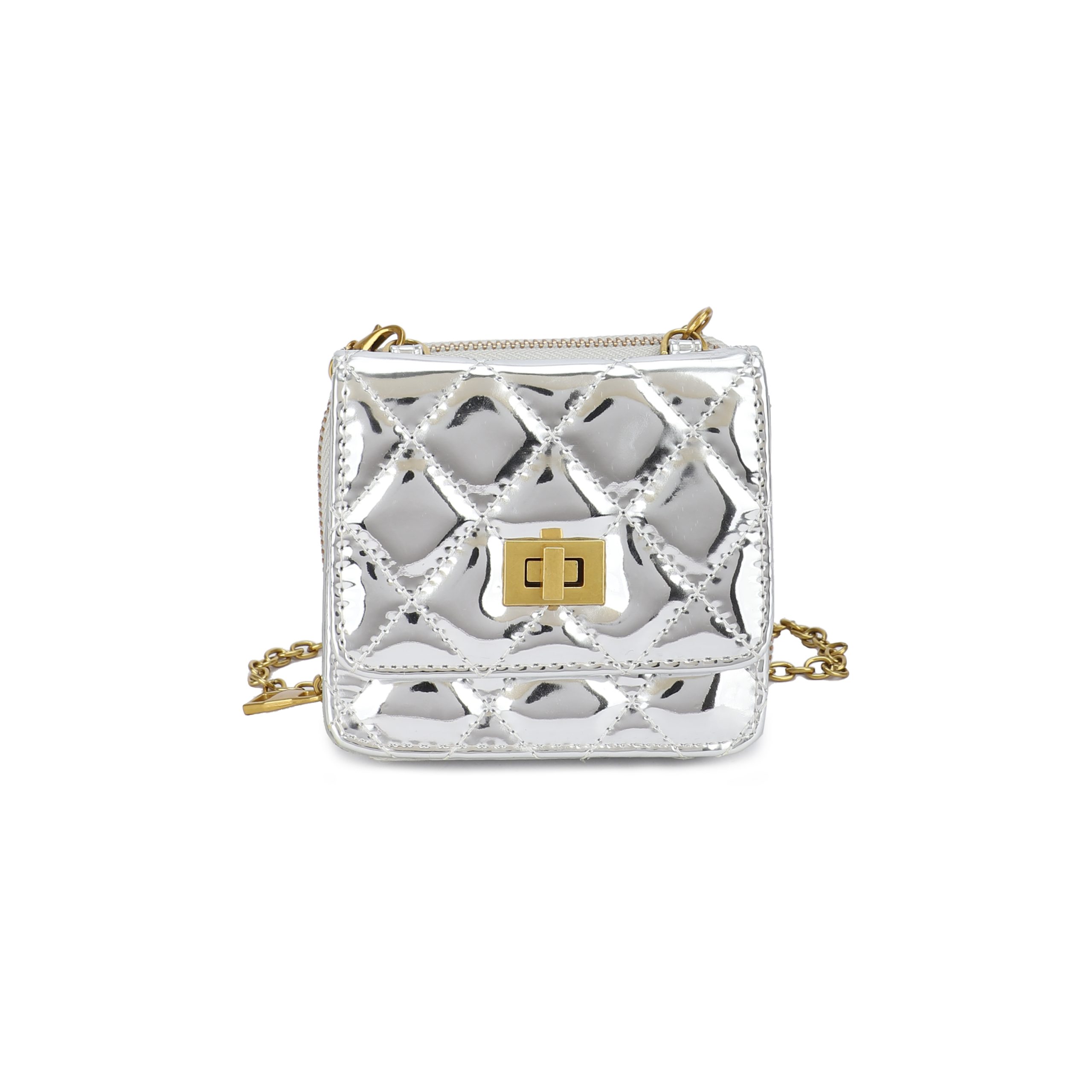 Γυναικείο Πορτοφόλι Χιαστί Phil F PH4370 Ασημί Γυναικείο Πορτοφόλι Χιαστί Phil F PH4370 Ασημί