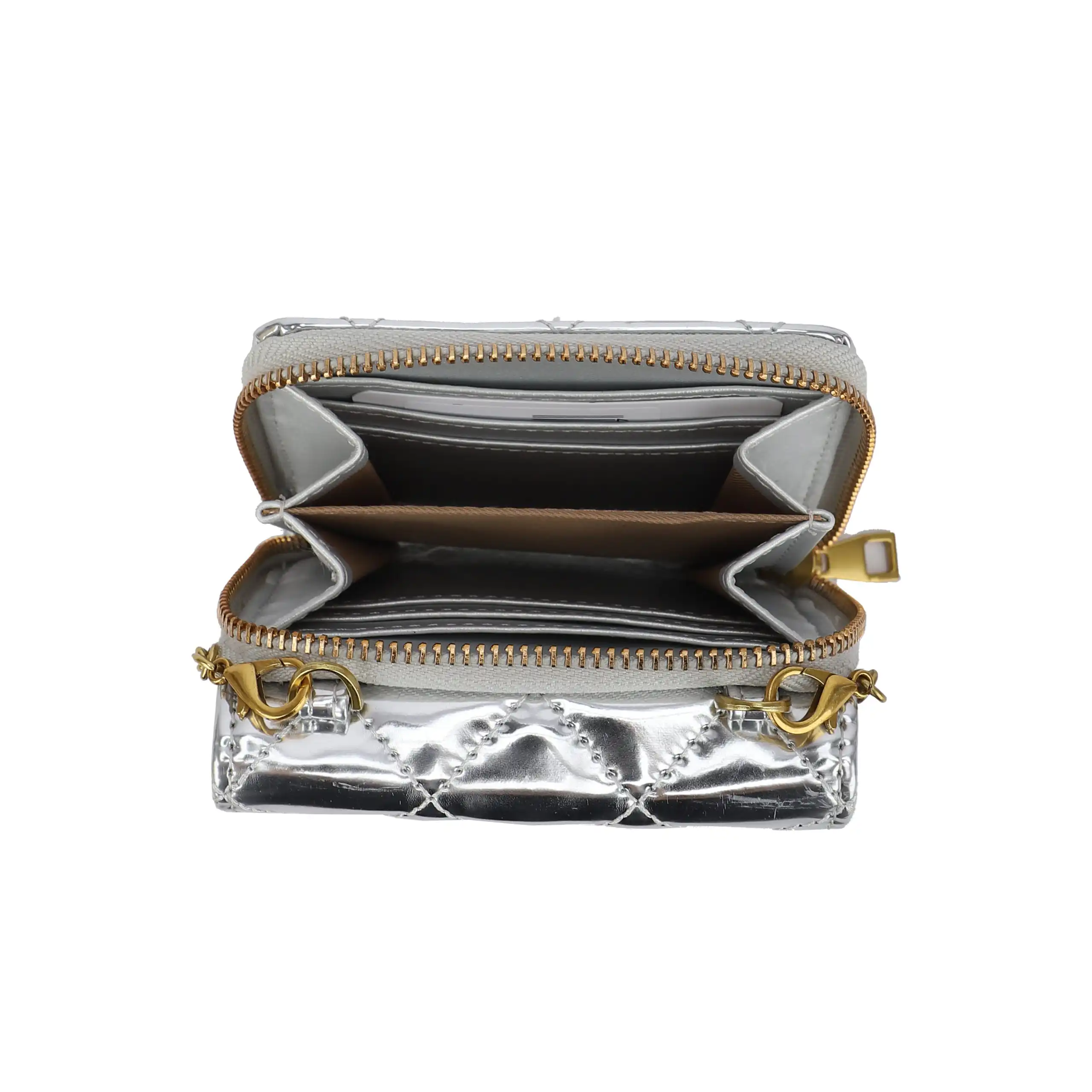 Γυναικείο Πορτοφόλι Χιαστί Phil F PH4370 Μπρονζέ