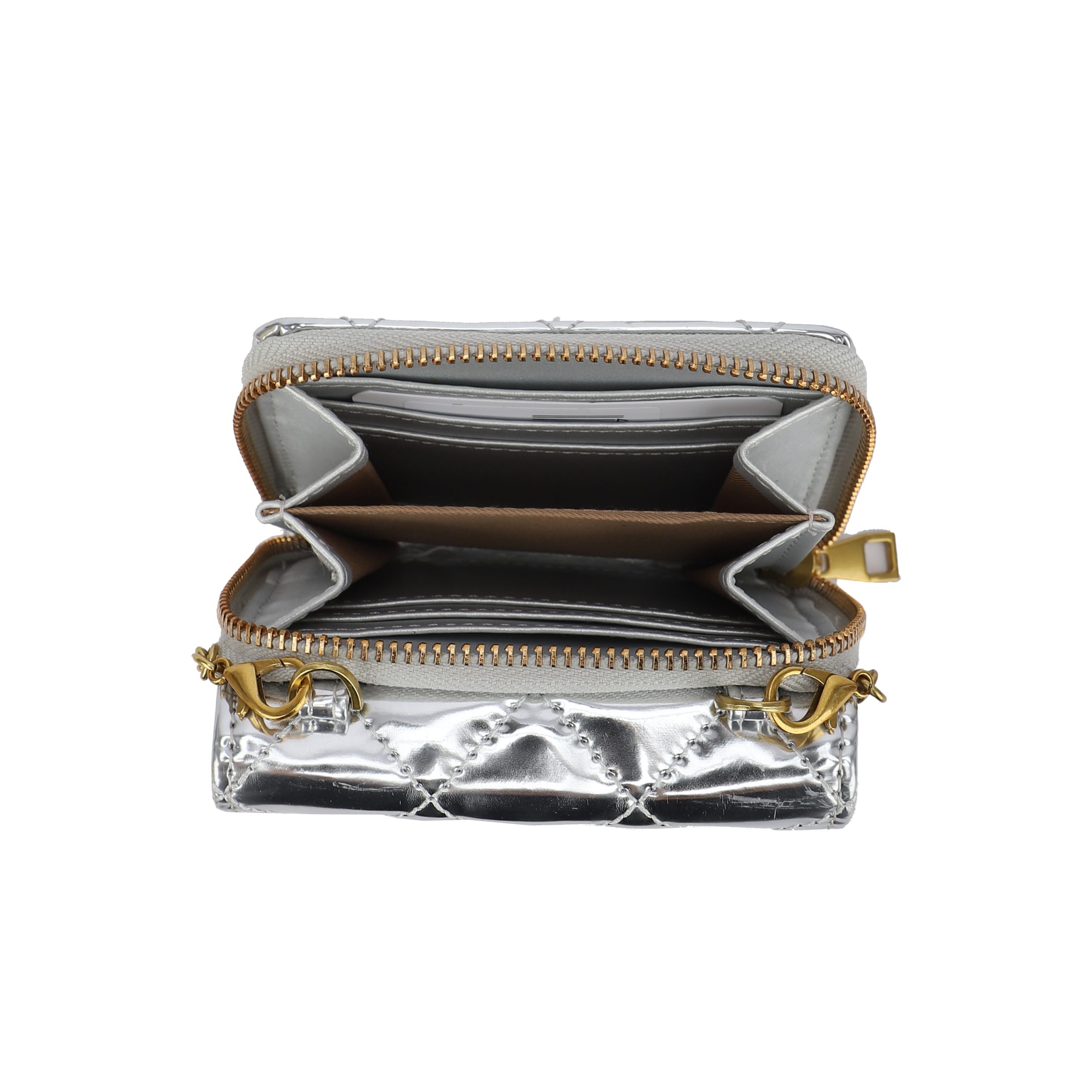 Γυναικείο Πορτοφόλι Χιαστί Phil F PH4370 Μπρονζέ