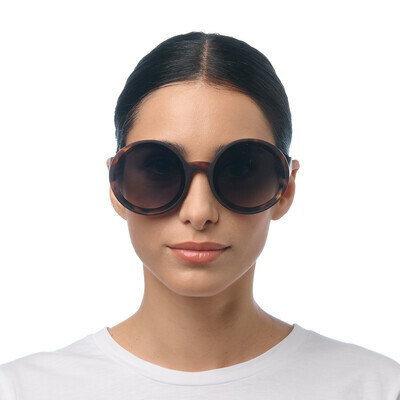 Okkia γυαλιά ηλίου Monica Round - Classic Havana Green Lens