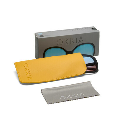 Okkia γυαλιά ηλίου Anna - Classic Havana με Μπλε Ροζ Φακό