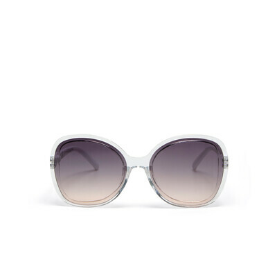 Okkia γυαλιά ηλίου Anna - Transparent White με Μαύρο Φακό