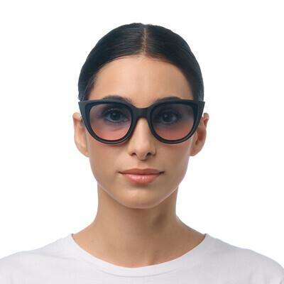 Okkia γυαλιά ηλίου Silvia - Black με Μπλε Ροζ φακό