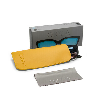 Okkia γυαλιά ηλίου Silvia - Black με Μπλε Ροζ φακό