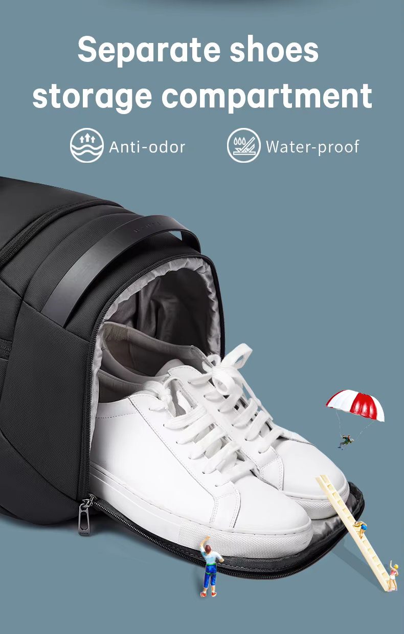 Σάκος Ταξιδιού Αθλητική τσάντα Bange 2378 μαύρο