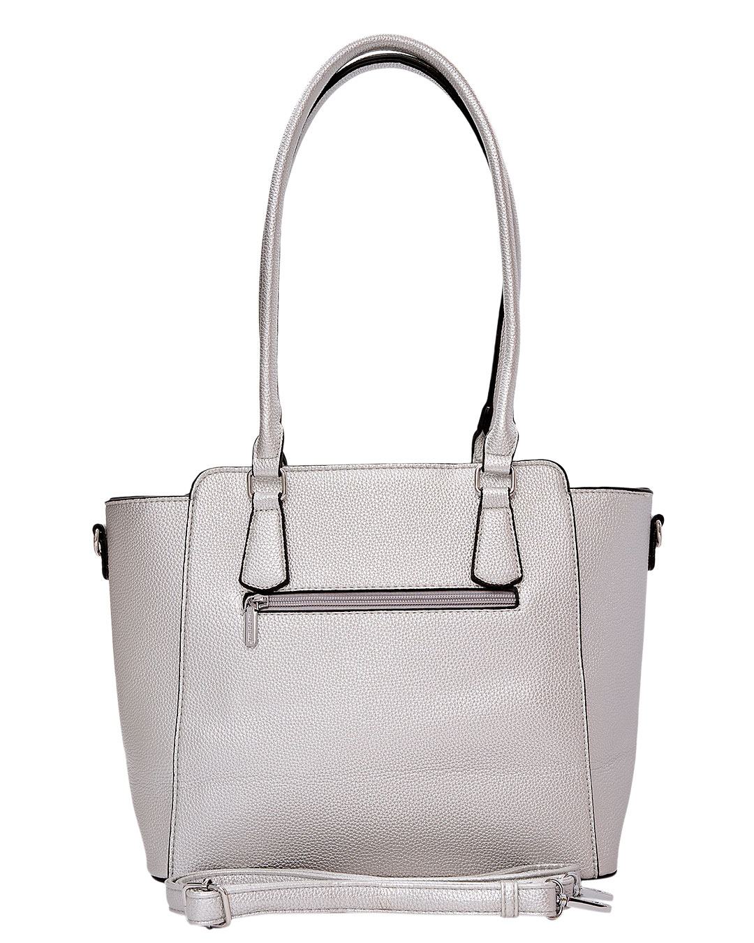 Τσάντα ώμου QR-23912 - Ασημί