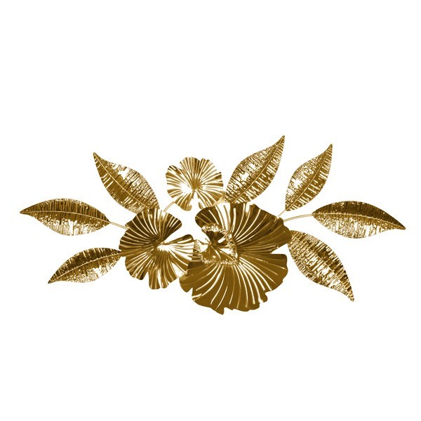 ΔΙΑΚΟΣΜΗΤΙΚΟ ΤΟΙΧΟΥ ΛΟΥΛΟΥΔΙ ΜΕΤΑΛΛΙΚΟ ΧΡΥΣΟ 121x6x54.5cm