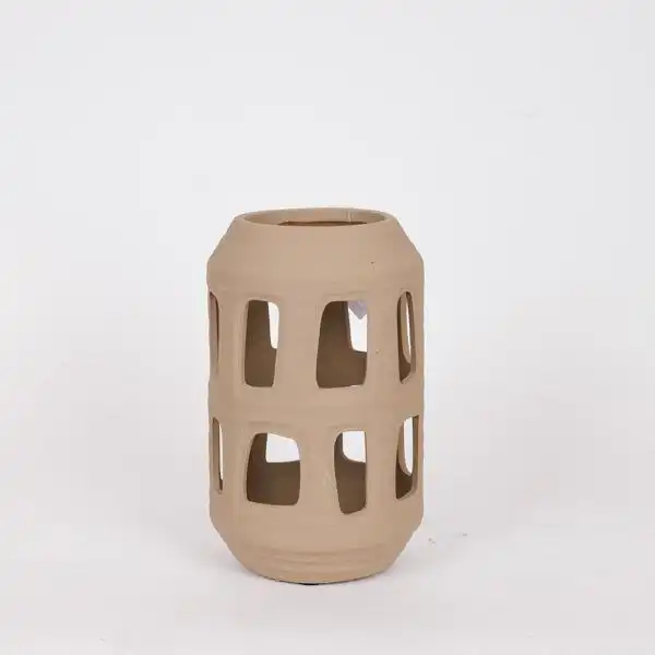 ΦΑΝΑΡΙ ΚΕΡΑΜΙΚΟ ΚΑΦΕ 17.5×17.5x28cm ΦΑΝΑΡΙ ΚΕΡΑΜΙΚΟ ΚΑΦΕ 17.5×17.5x28cm