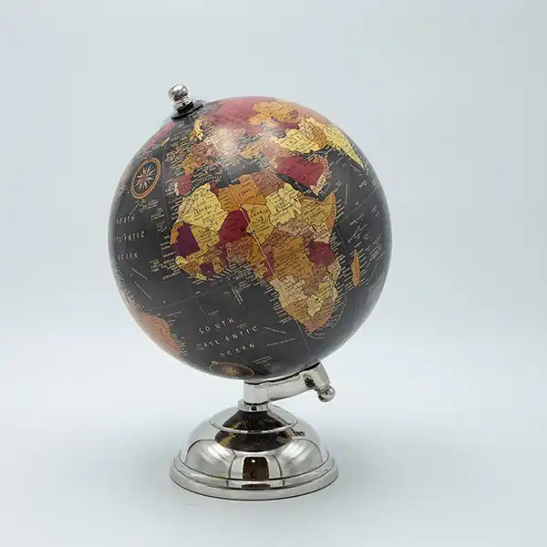 ΥΔΡΟΓΕΙΟΣ ΜΕΤΑΛΛΙΚΗ ΜΑΥΡΟ-ΚΟΚΚΙΝΟ-ΚΑΦΕ 20.30cm