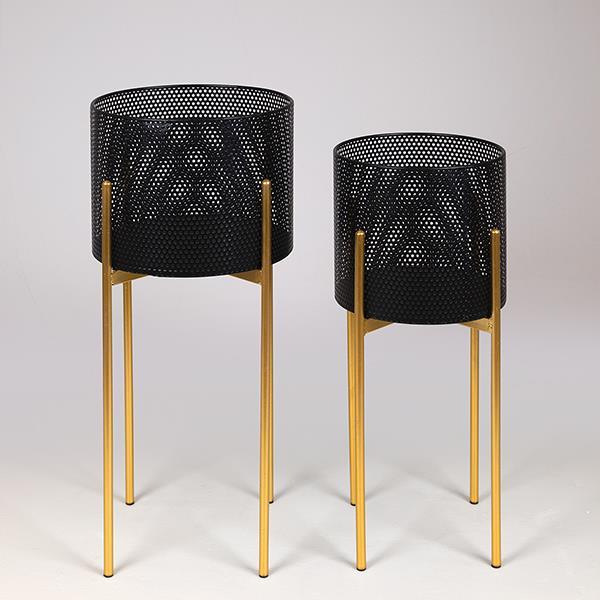 S/2 ΚΑΣΠΩ ΜΕΤΑΛΛΙΚΟ ΜΑΥΡΟ – ΧΡΥΣΟ 29x60cm / 25x54cm