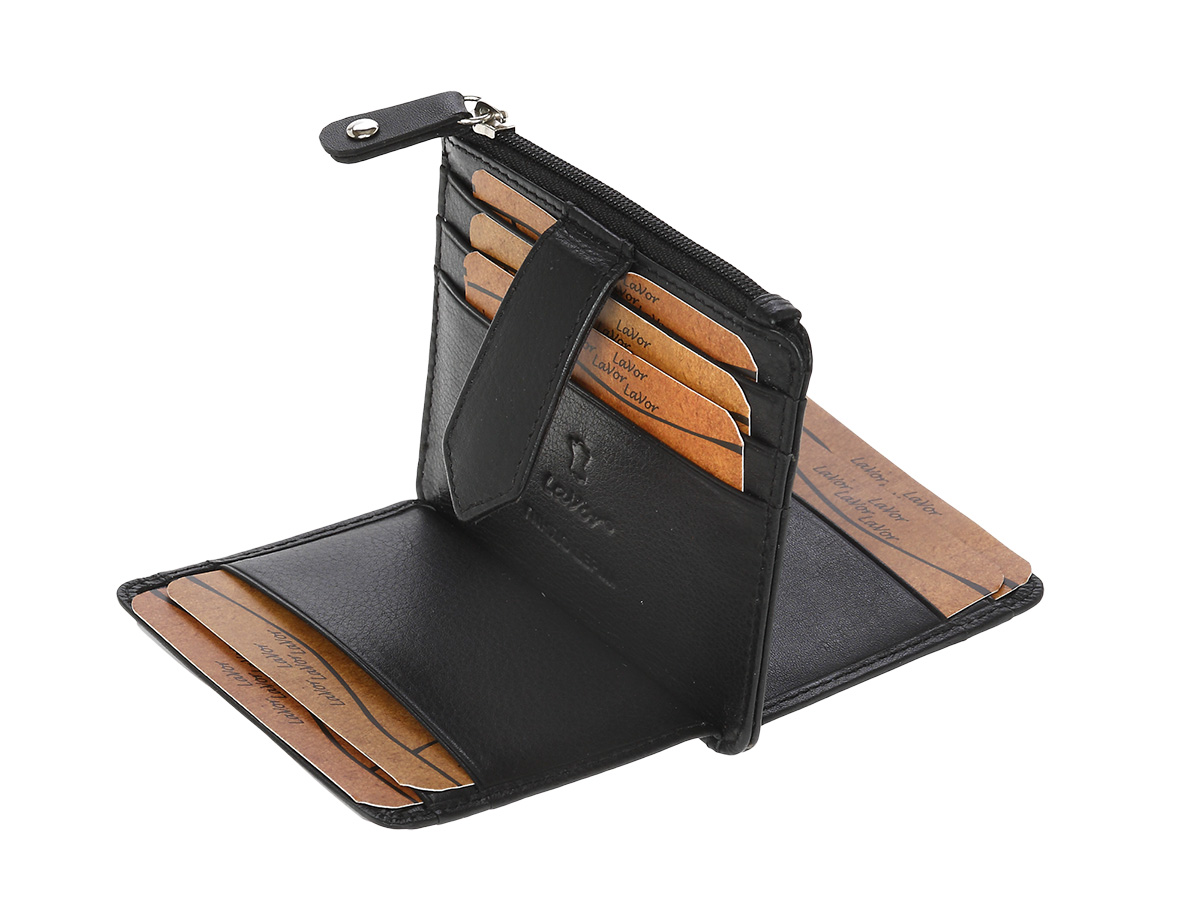 Ανδρικό Δερμάτινο Πορτοφόλι Καρτών Lavor 3215 Μαύρο Ανδρικό Δερμάτινο Πορτοφόλι Καρτών Lavor 3215 Μαύρο