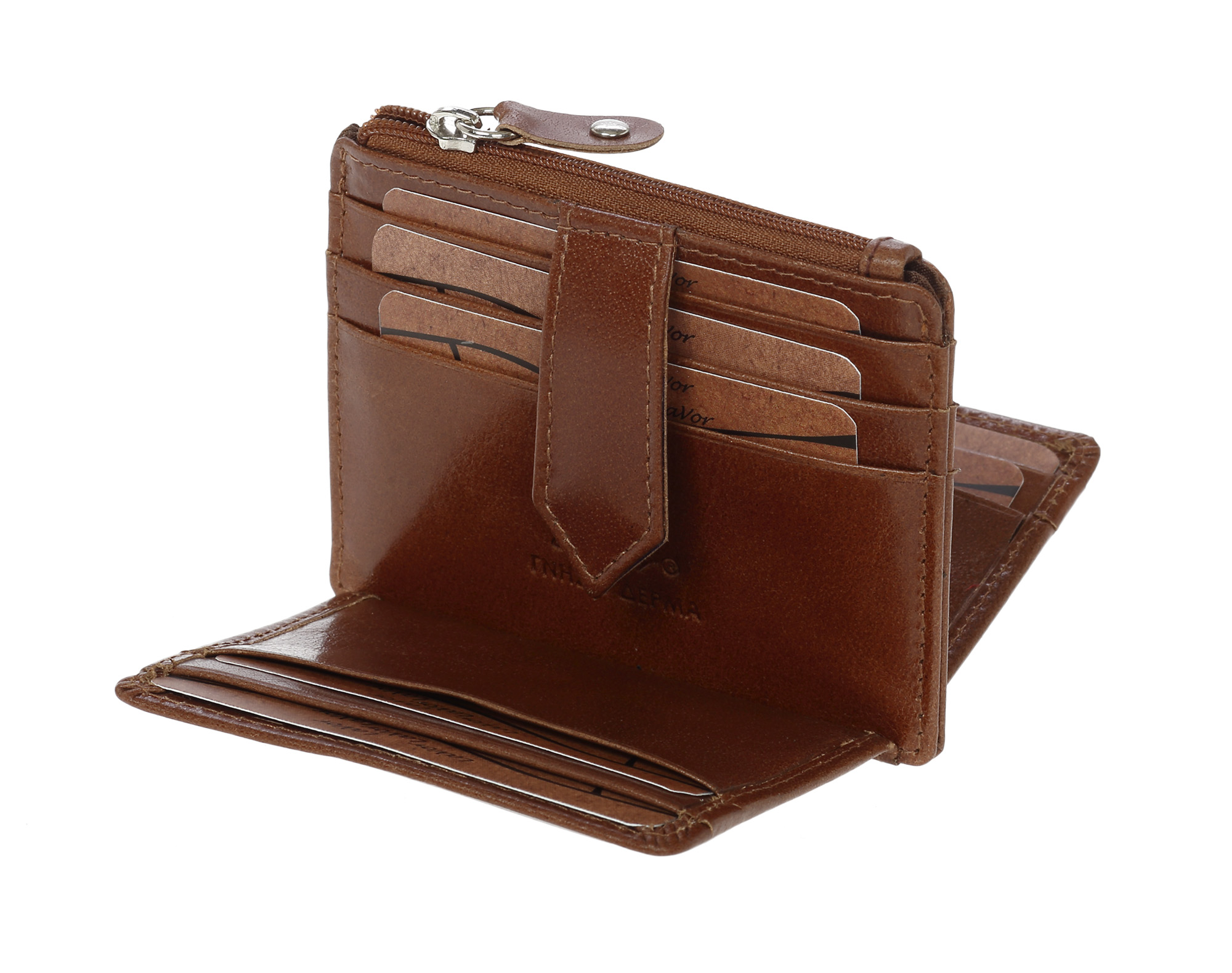 Ανδρικό Δερμάτινο Πορτοφόλι Καρτών Lavor 3215 Κονιακ Ανδρικό Δερμάτινο Πορτοφόλι Καρτών Lavor 3215 Κονιακ