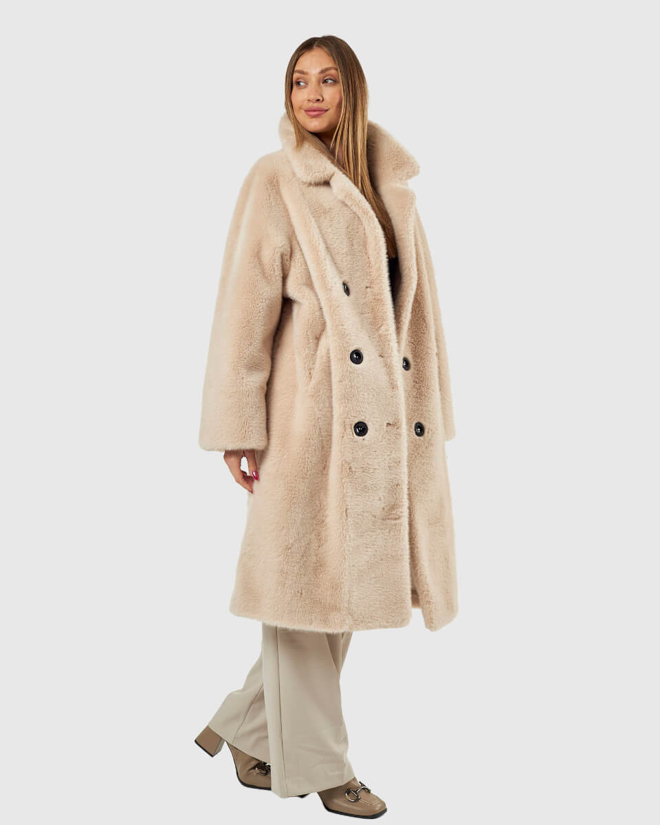 VERDE ΓΥΝΑΙΚΕΙΟ ΓΟΥΝΙΝΟ ΠΑΛΤΟ 33-0000721 ΕΚΡΟΥ