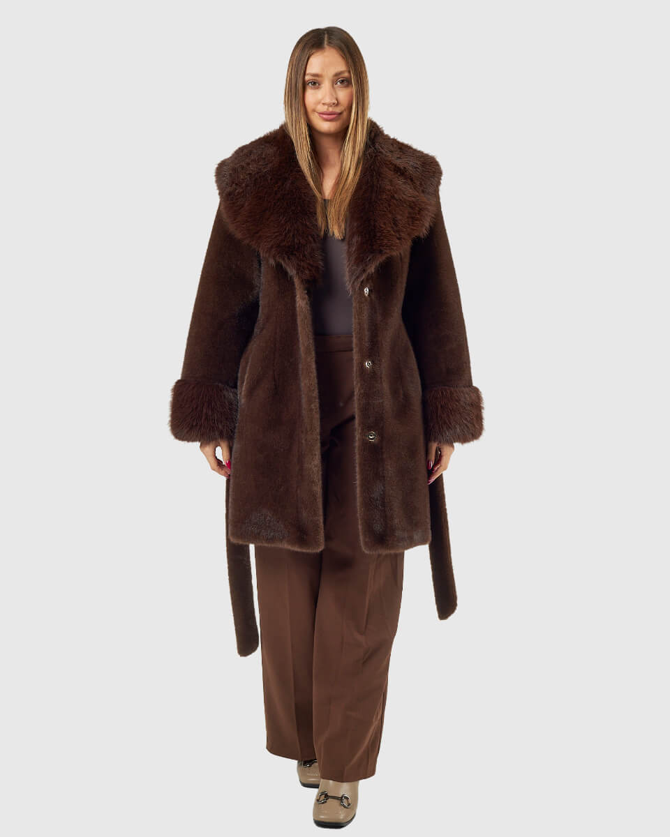 VERDE ΓΥΝΑΙΚΕΙΟ ΓΟΥΝΙΝΟ ΠΑΛΤΟ 33-0000722 ΚΑΦΕ VERDE ΓΥΝΑΙΚΕΙΟ ΓΟΥΝΙΝΟ ΠΑΛΤΟ 33-0000722 ΚΑΦΕ