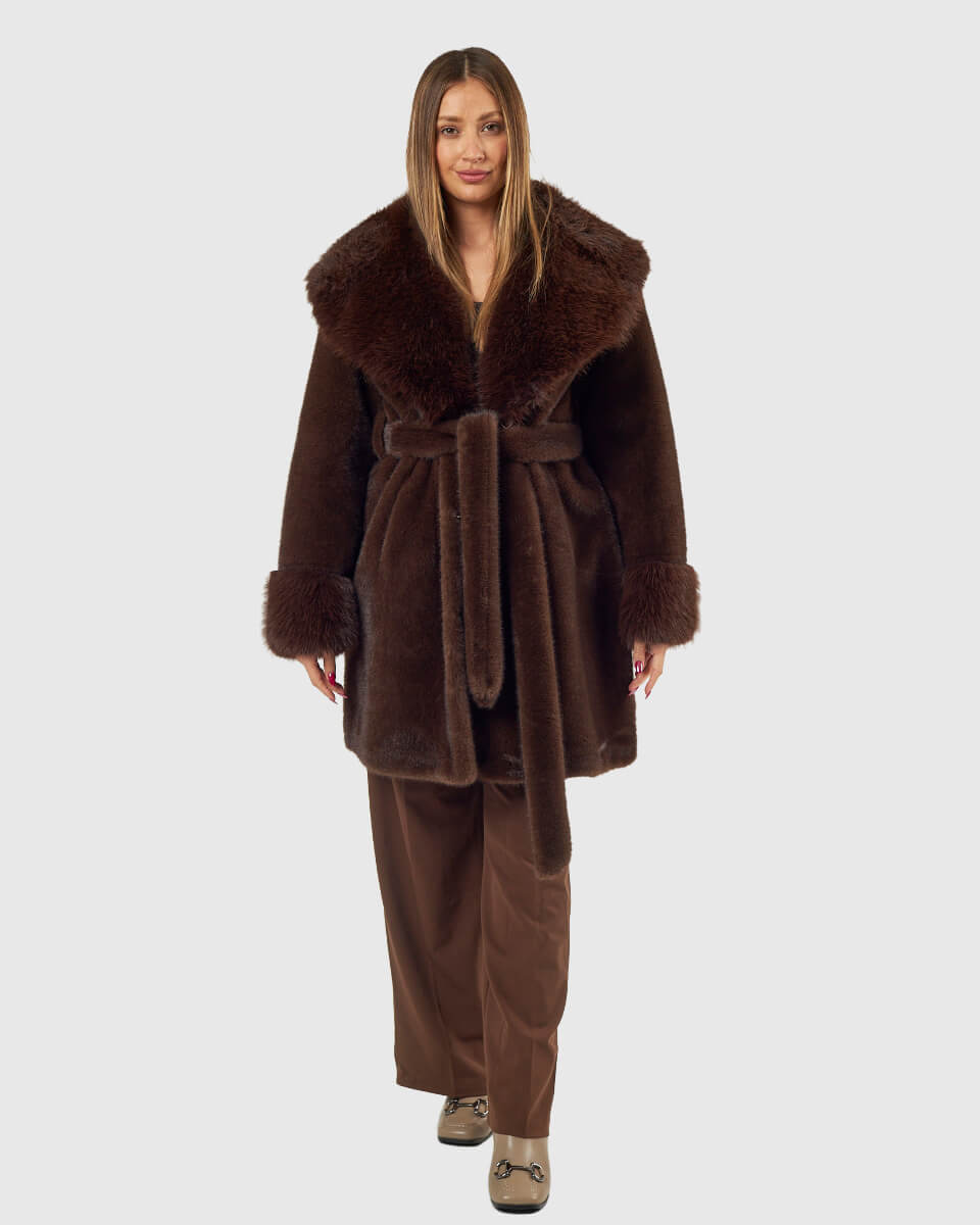 VERDE ΓΥΝΑΙΚΕΙΟ ΓΟΥΝΙΝΟ ΠΑΛΤΟ 33-0000722 ΚΑΦΕ VERDE ΓΥΝΑΙΚΕΙΟ ΓΟΥΝΙΝΟ ΠΑΛΤΟ 33-0000722 ΚΑΦΕ