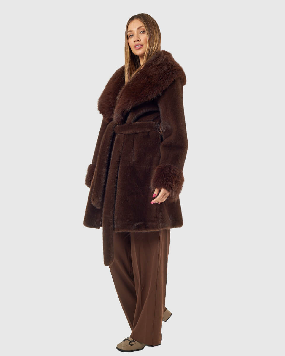 VERDE ΓΥΝΑΙΚΕΙΟ ΓΟΥΝΙΝΟ ΠΑΛΤΟ 33-0000722 ΚΑΦΕ