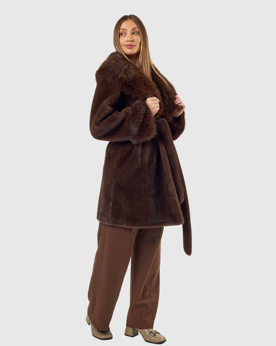 VERDE ΓΥΝΑΙΚΕΙΟ ΓΟΥΝΙΝΟ ΠΑΛΤΟ 33-0000722 ΚΑΦΕ