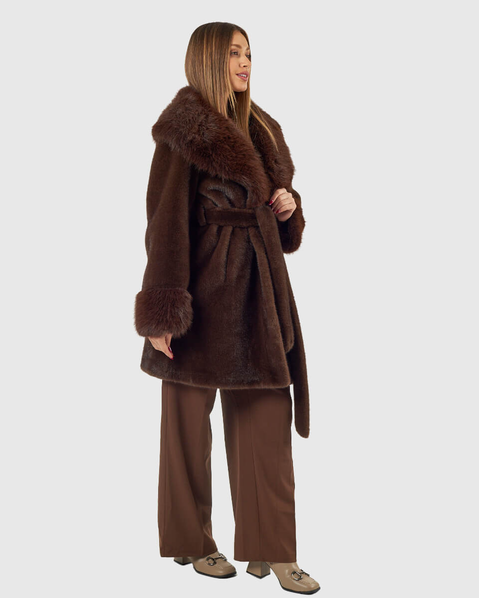 VERDE ΓΥΝΑΙΚΕΙΟ ΓΟΥΝΙΝΟ ΠΑΛΤΟ 33-0000722 ΚΑΦΕ