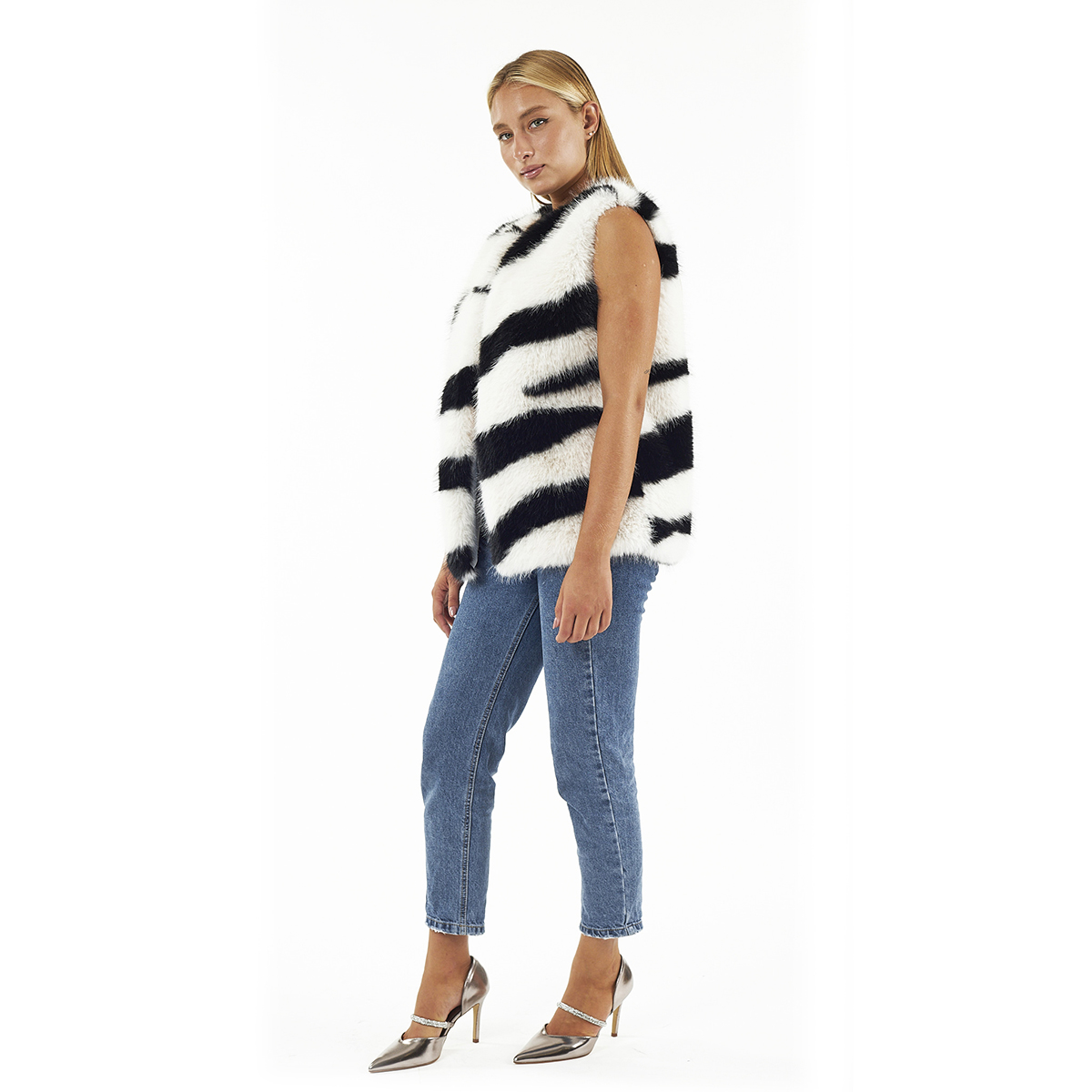 Verde Γυναικείο Αμάνικο Μπουφάν33-0705 Γκρι Verde Γυναικείο Αμάνικο Μπουφάν33-0705 Γκρι