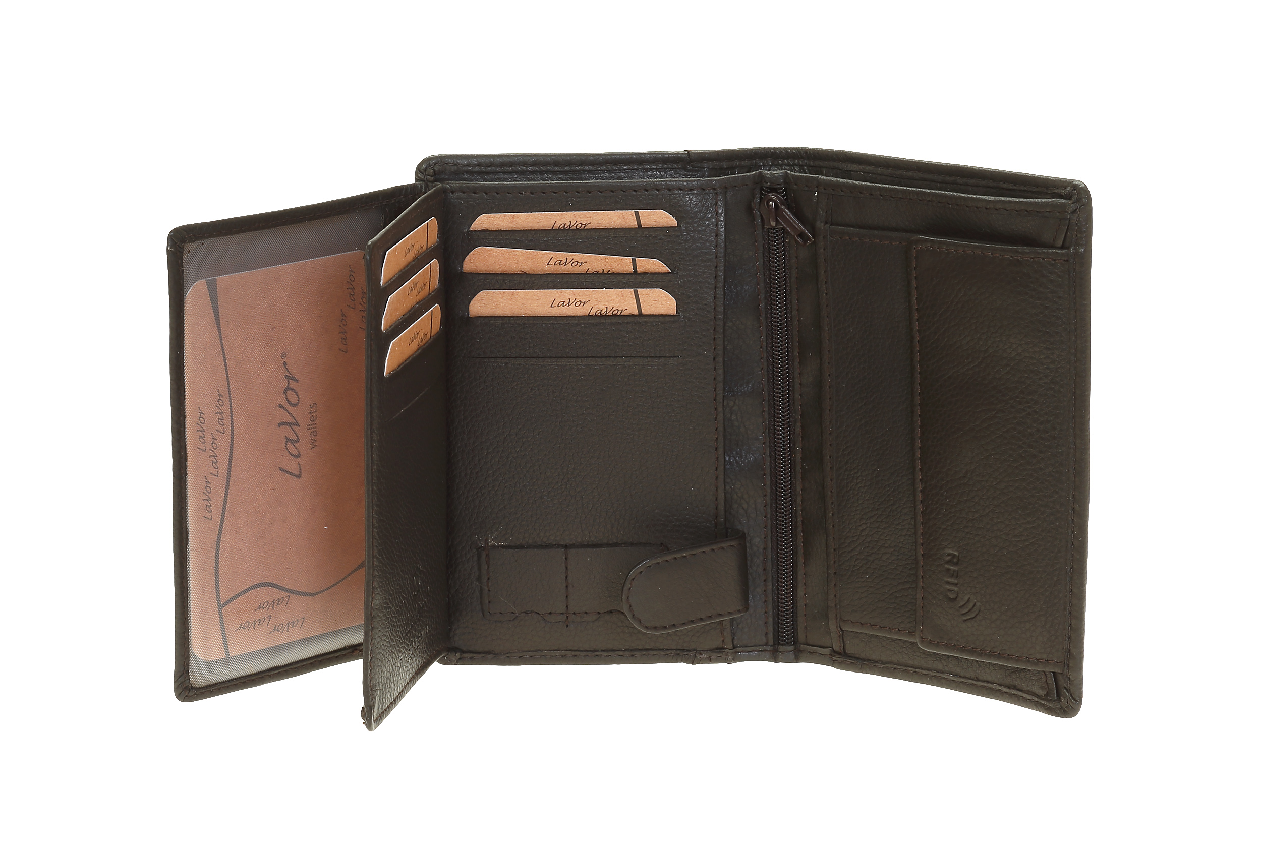 Ανδρικό Δερμάτινο Πορτοφόλι Lavor 3315 καφέ