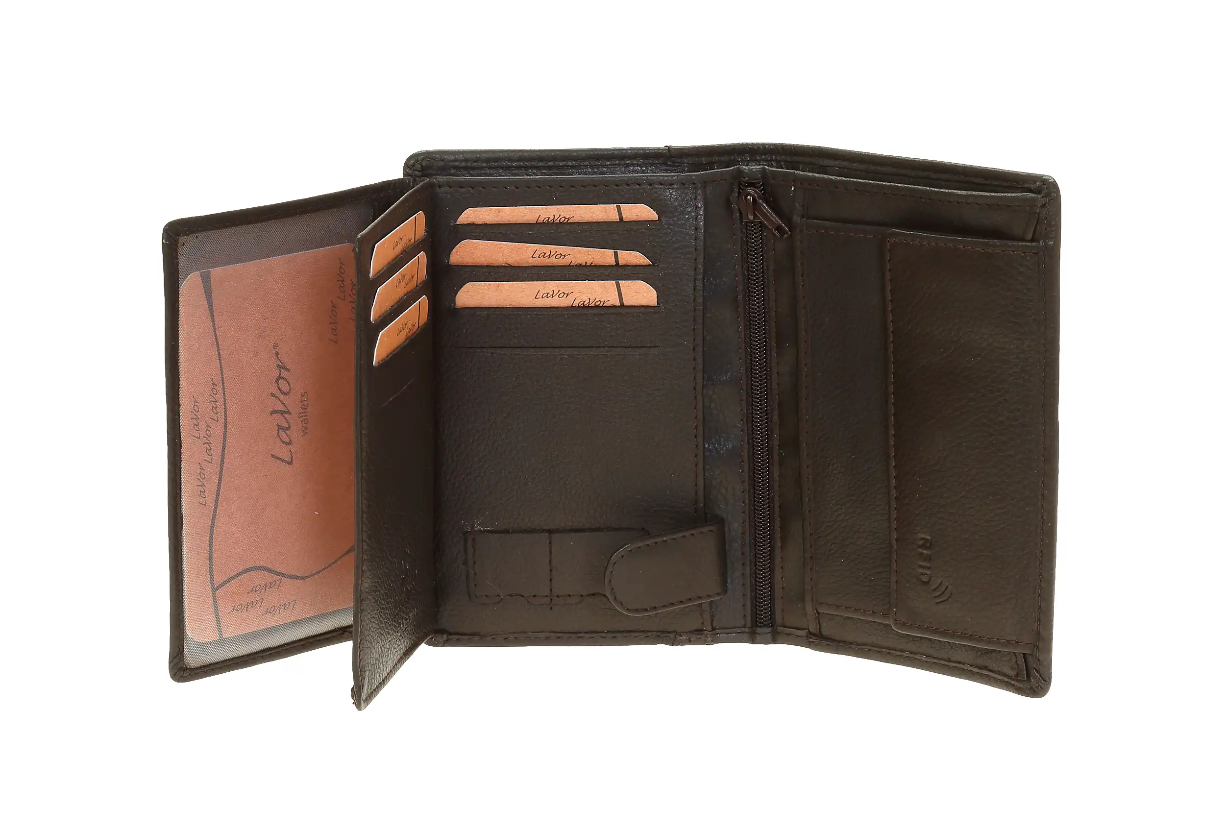 Ανδρικό Δερμάτινο Πορτοφόλι Lavor 3315 καφέ