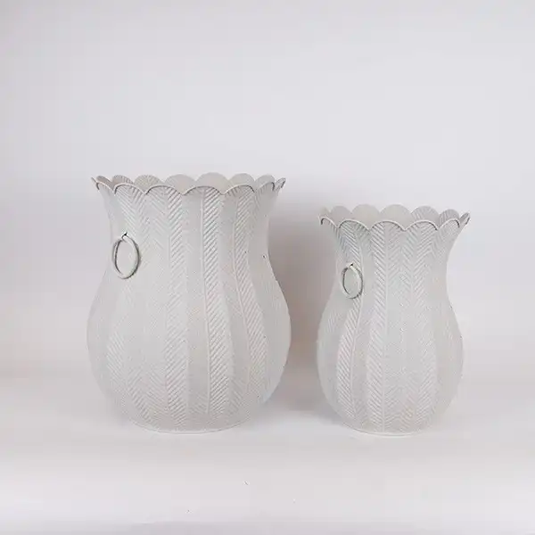 S/2 ΚΑΣΠΩ ΜΕΤΑΛΛΙΚΟ ΓΚΡΙ 29×39.5x29cm/ 37x47x37cm S/2 ΚΑΣΠΩ ΜΕΤΑΛΛΙΚΟ ΓΚΡΙ 29×39.5x29cm/ 37x47x37cm