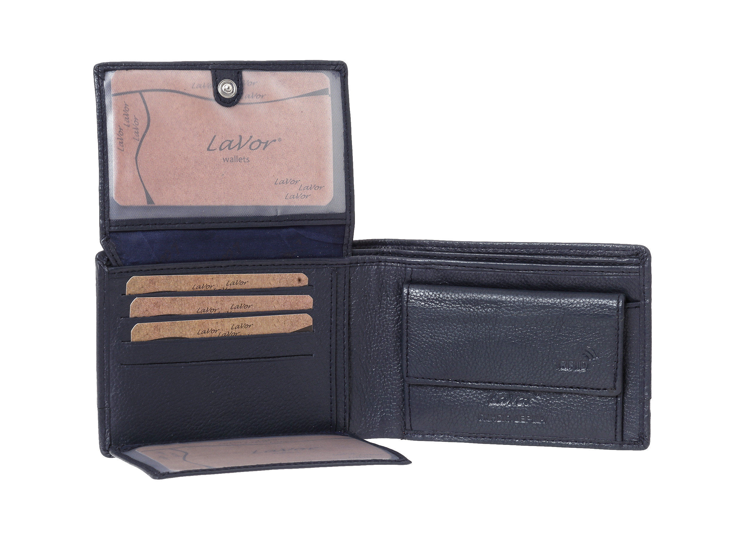 Ανδρικό Δερμάτινο Πορτοφόλι Lavor 3817 μπλε Ανδρικό Δερμάτινο Πορτοφόλι Lavor 3817 μπλε