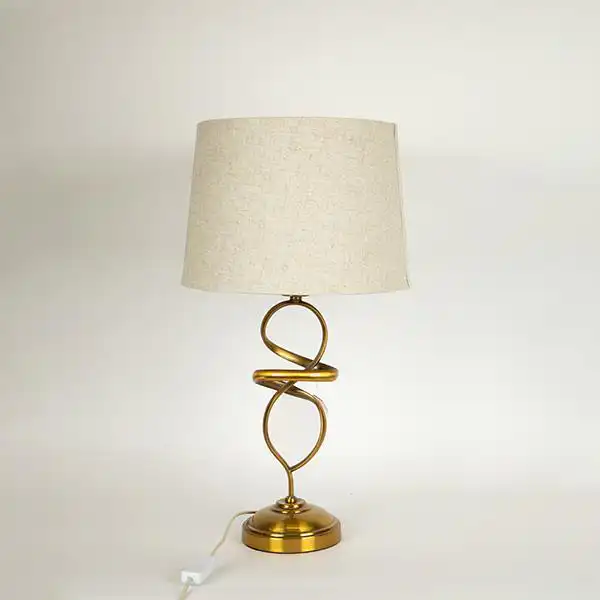 ΕΠΙΤΡΑΠΕΖΙΟ ΦΩΤΙΣΤΙΚΟ ΜΕ ΕΚΡΟΥ ΛΙΝΟ ΚΑΠΕΛΟ ΜΕΤΑΛΛΙΚΟ ΧΡΥΣΟ 33x60cm