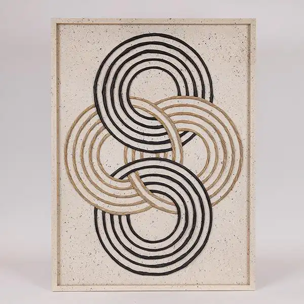 ΠΙΝΑΚΑΣ ΚΑΜΒΑΣ ΑΝΑΓΛΥΦΟΣ ΚΥΚΛΟΙ ΛΕΥΚΟΣ – ΜΠΕΖ – ΜΑΥΡΟΣ 60x3x80cm ΠΙΝΑΚΑΣ ΚΑΜΒΑΣ ΑΝΑΓΛΥΦΟΣ ΚΥΚΛΟΙ ΛΕΥΚΟΣ – ΜΠΕΖ – ΜΑΥΡΟΣ 60x3x80cm