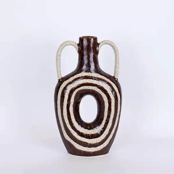 ΒΑΖΟ ΚΕΡΑΜΙΚΟ ΚΑΦΕ – ΜΠΕΖ 21.8×7.5x39cm