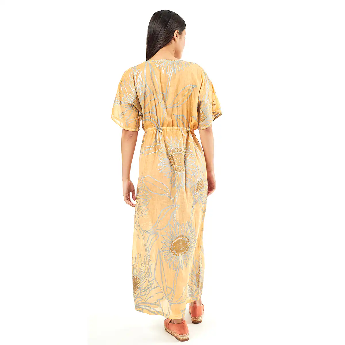 Verde Γυναικείo Καφτάνι 47-0067 Cotton Ινδίας Πολύχρωμο