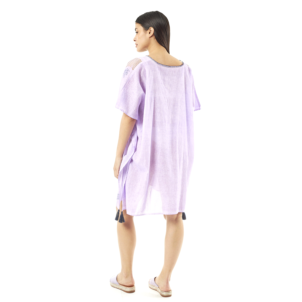 Verde Γυναικείo Καφτάνι 47-0068 Cotton Ινδίας Πολύχρωμο