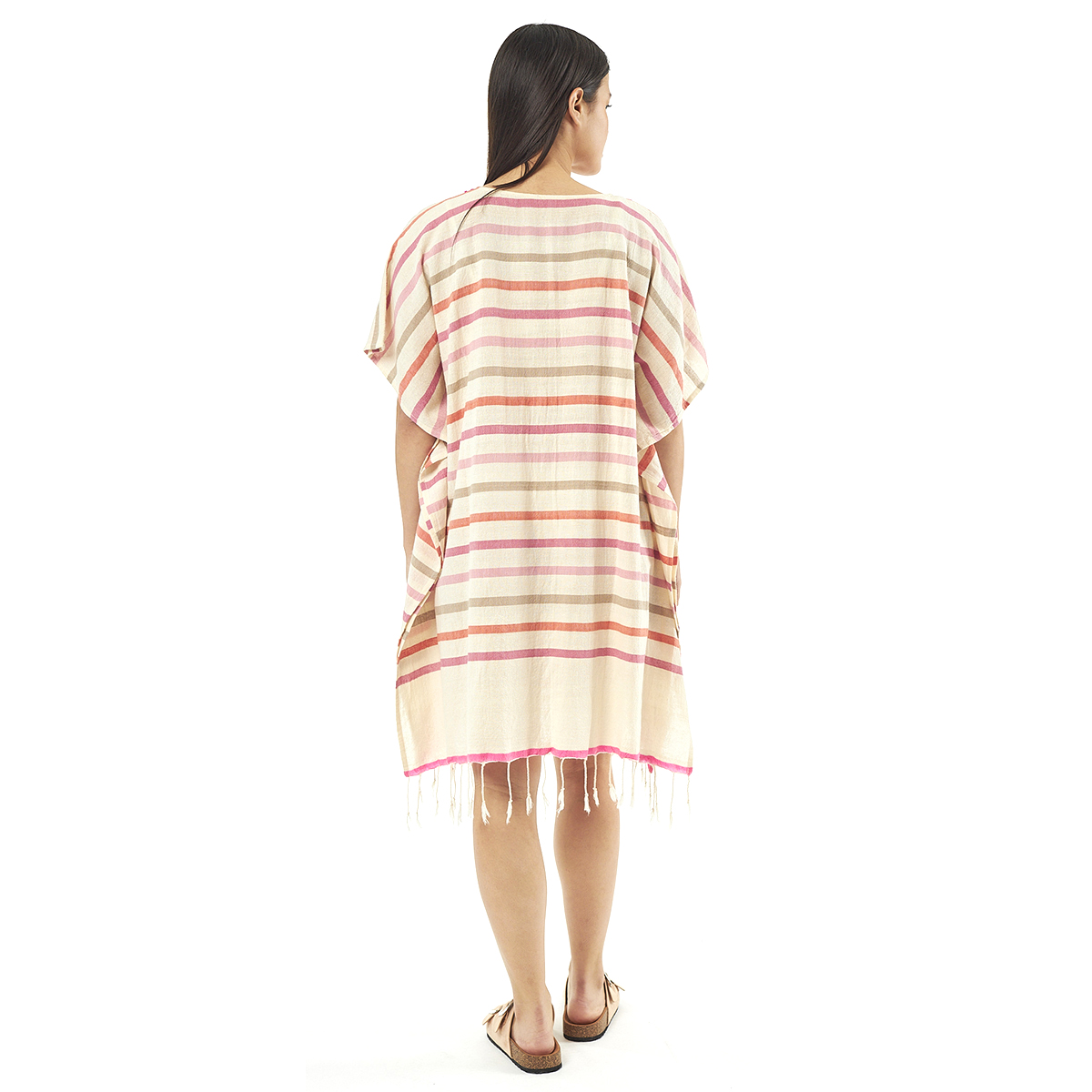 Verde Γυναικείo Καφτάνι 47-0070 Cotton Ινδίας Πολύχρωμο