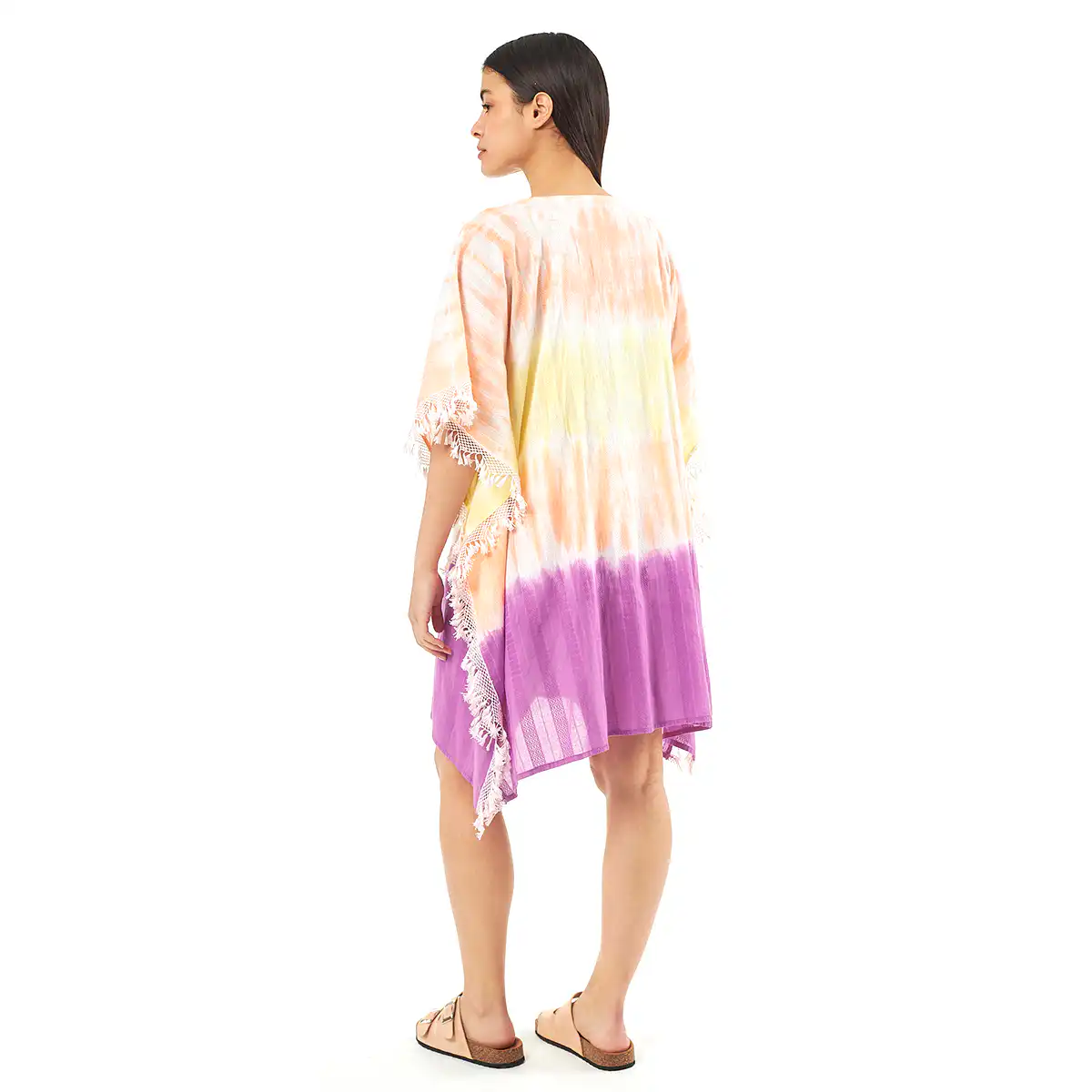 Verde Γυναικείo Καφτάνι 47-0073 Cotton Ινδίας Πολύχρωμο