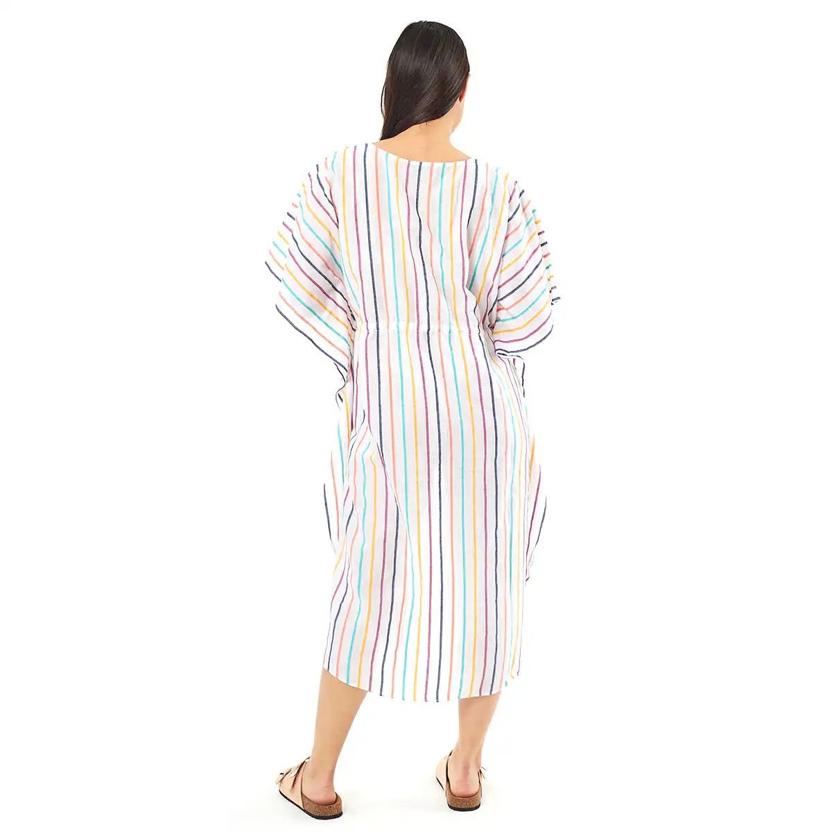 Verde Γυναικείo Καφτάνι 47-0075 Viscoce Ινδίας Πολύχρωμο