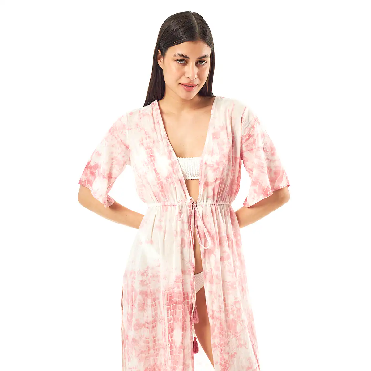 Verde Γυναικείo Καφτάνι 47-0076 Cotton Ινδίας Λιλά