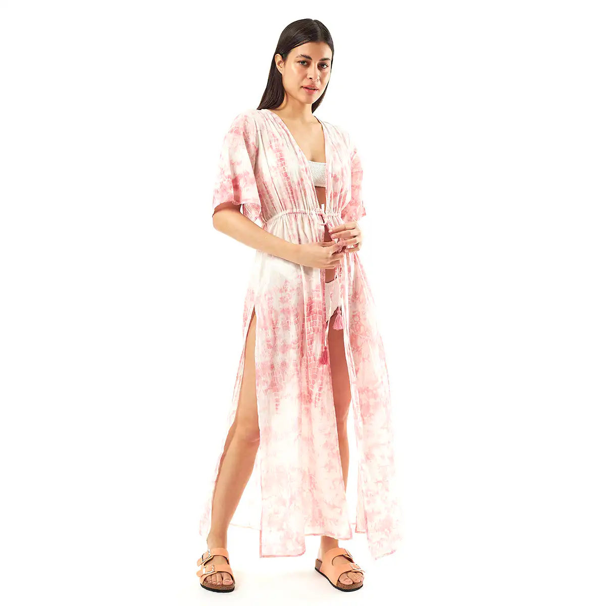 Verde Γυναικείo Καφτάνι 47-0076 Cotton Ινδίας Λιλά