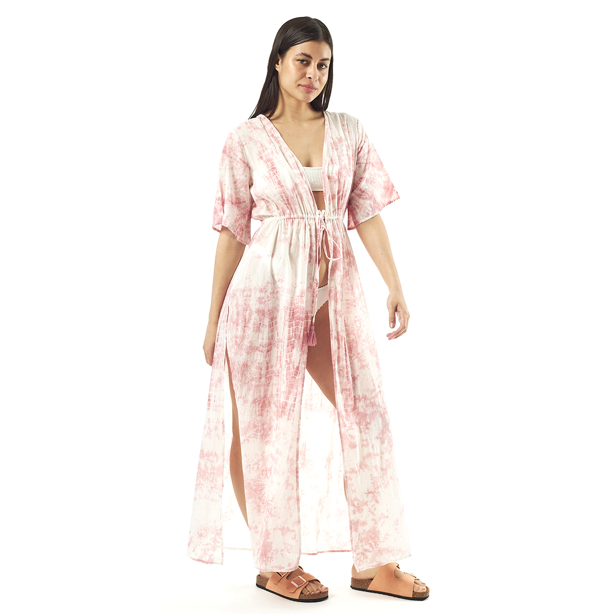 Verde Γυναικείo Καφτάνι 47-0076 Cotton Ινδίας Λιλά