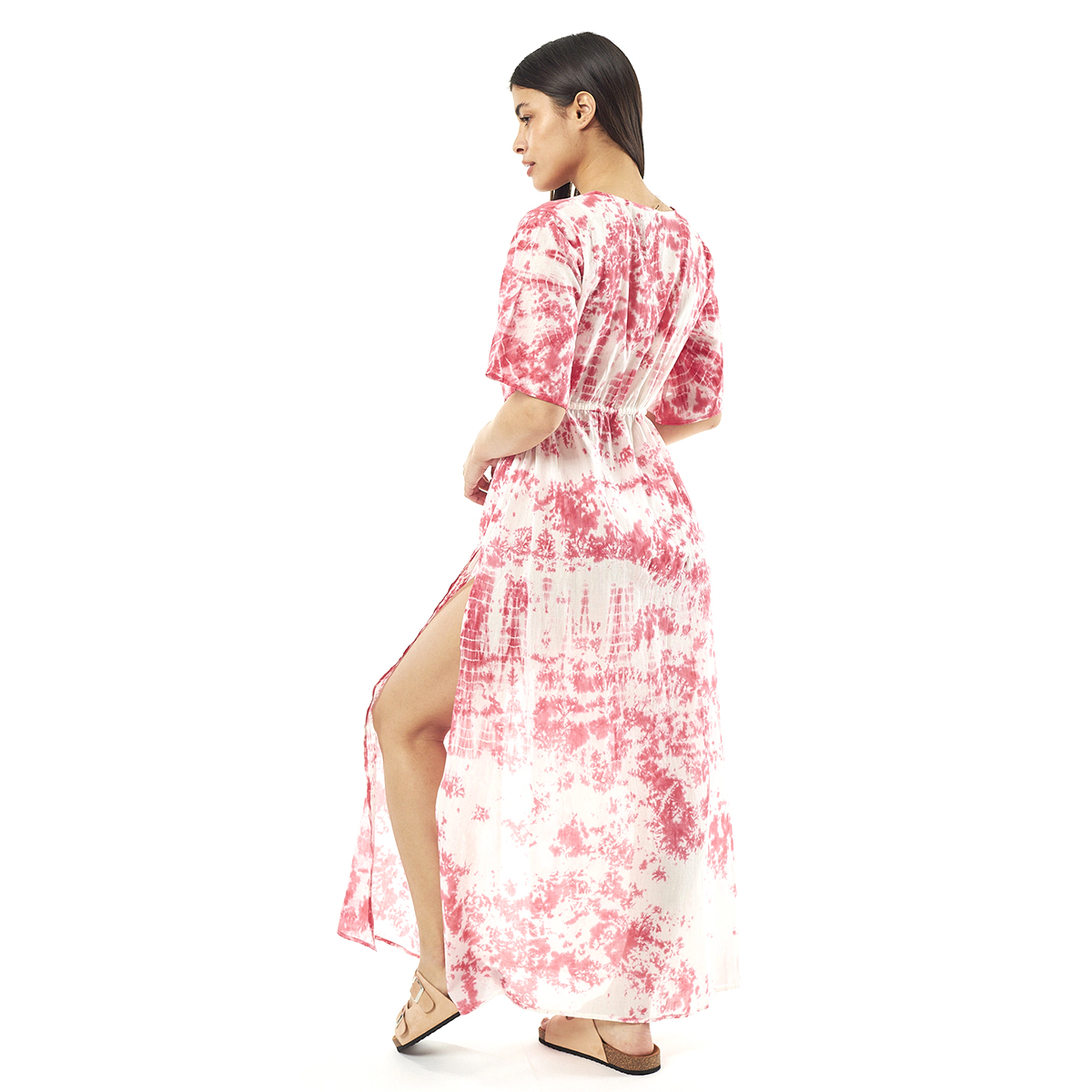 Verde Γυναικείo Καφτάνι 47-0076 Cotton Ινδίας Φούξια