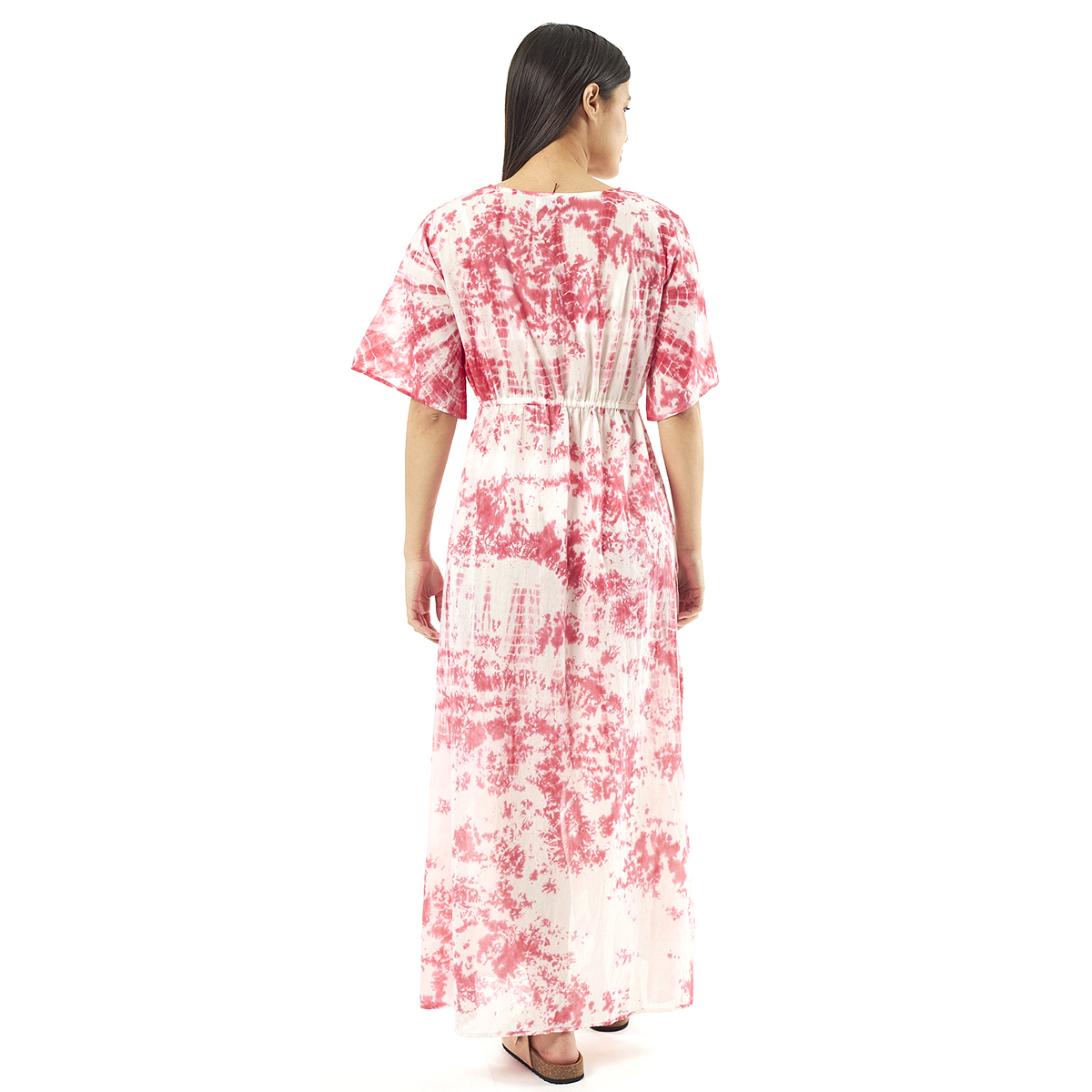 Verde Γυναικείo Καφτάνι 47-0076 Cotton Ινδίας Φούξια