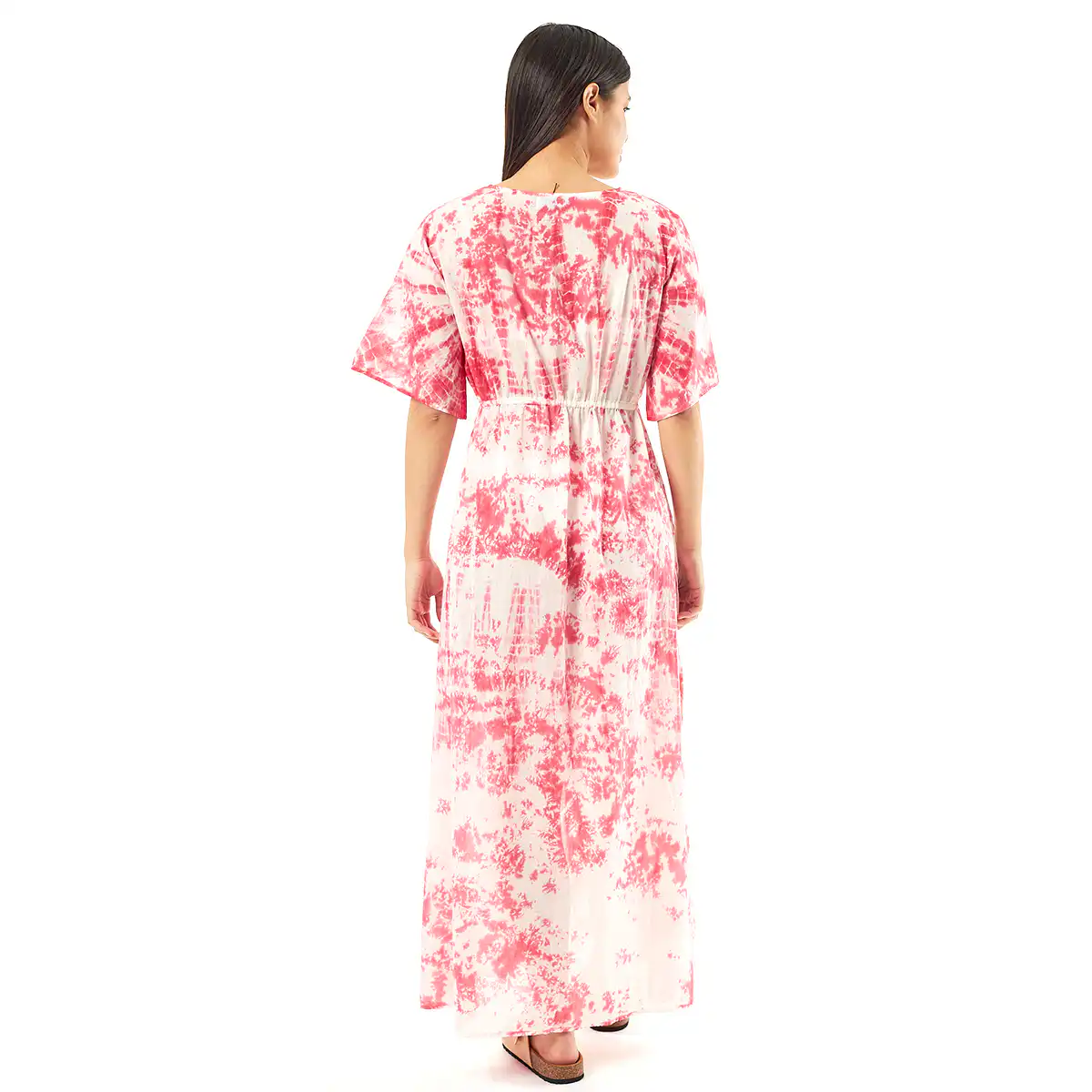 Verde Γυναικείo Καφτάνι 47-0076 Cotton Ινδίας Φούξια