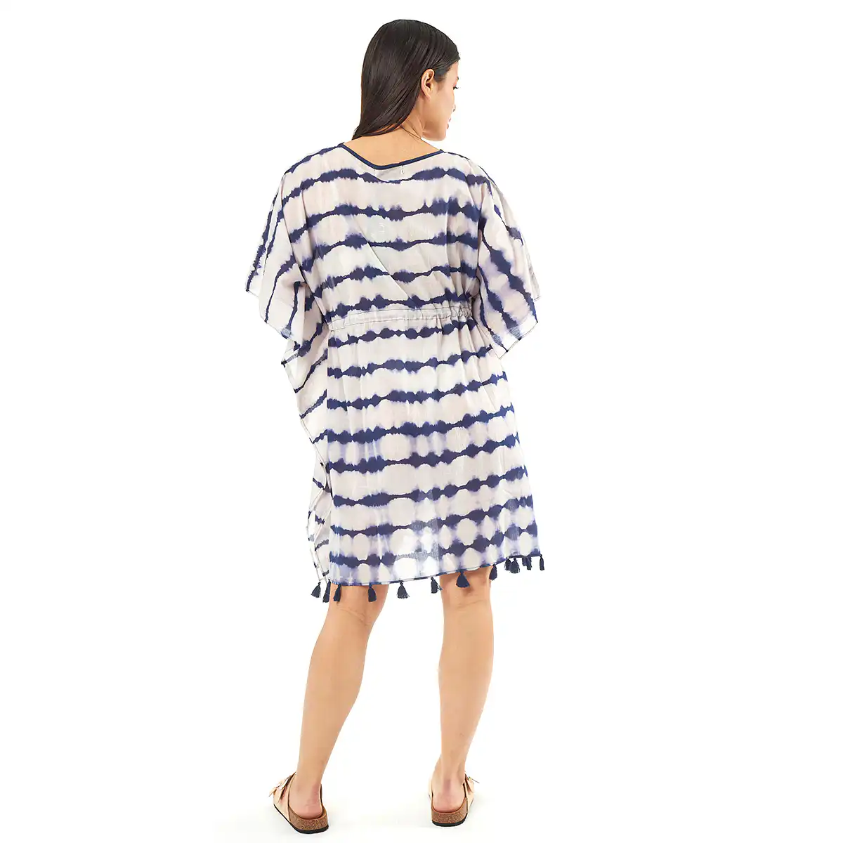 Verde Γυναικείo Καφτάνι 47-0077 Cotton Ινδίας Μπλέ