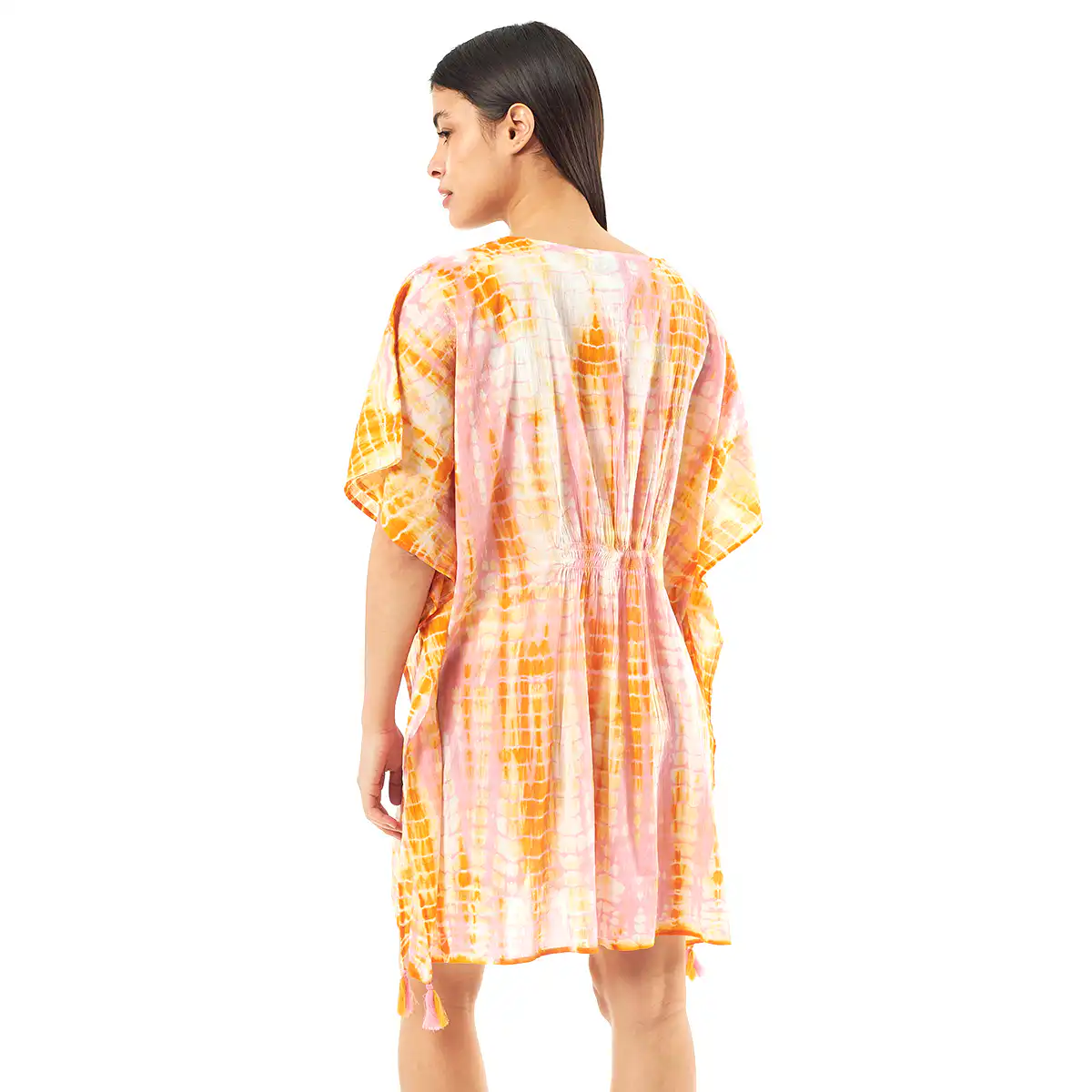 Verde Γυναικείo Καφτάνι 47-0078 Cotton Ινδίας Ρόζ